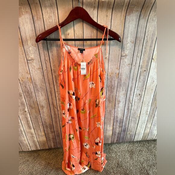 Ann Taylor Factory Dresses & Skirts - Ann Taylor Factory Orange floral Sundress, Size Small NWT